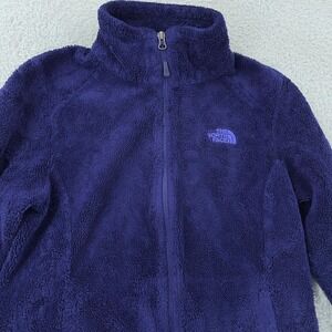 The North Face Fleece Jacket Womens Small Purple Osito 2 Full Zip Pockets‎ C782